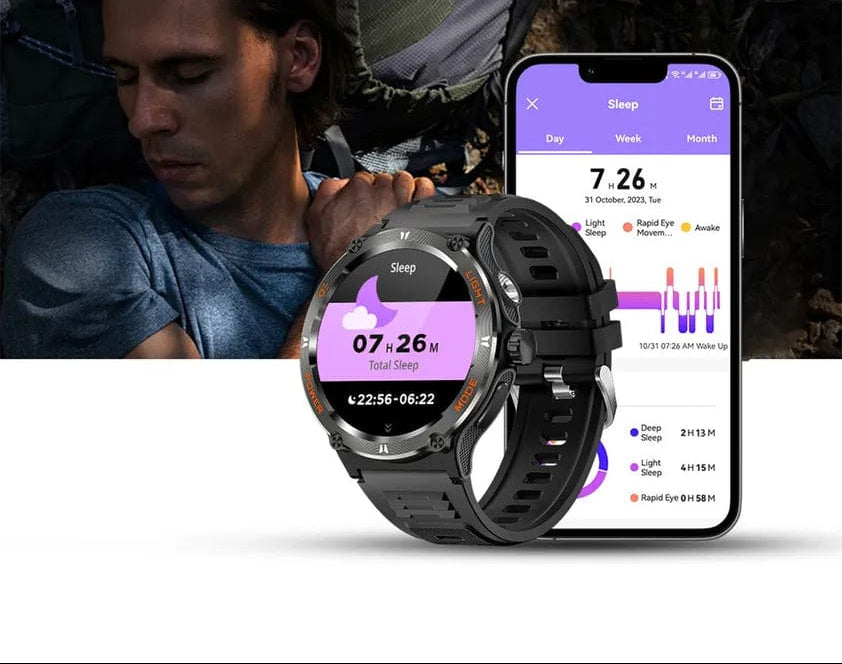 Robust Smartwatch for Men Tactical Waterproof Outdoor 25 Days Battery 2