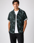 Men's Shirt Short Sleeve Camp Collar Relaxed Fit 0
